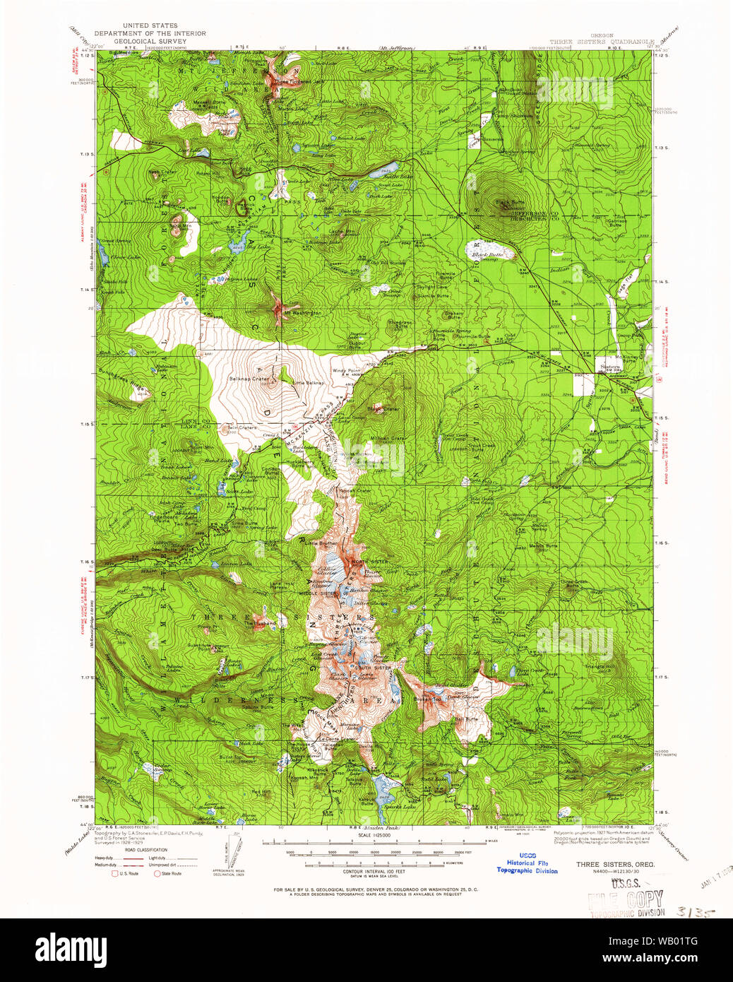 Map of sisters oregon hires stock photography and images Alamy