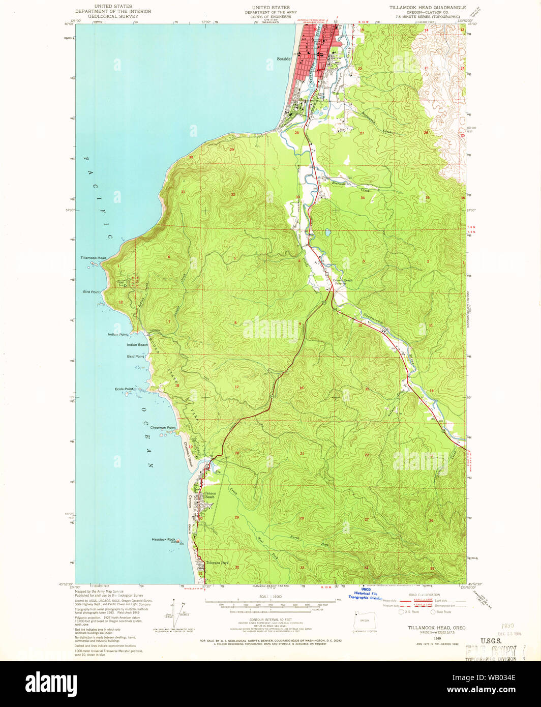 Map of tillamook oregon hires stock photography and images Alamy