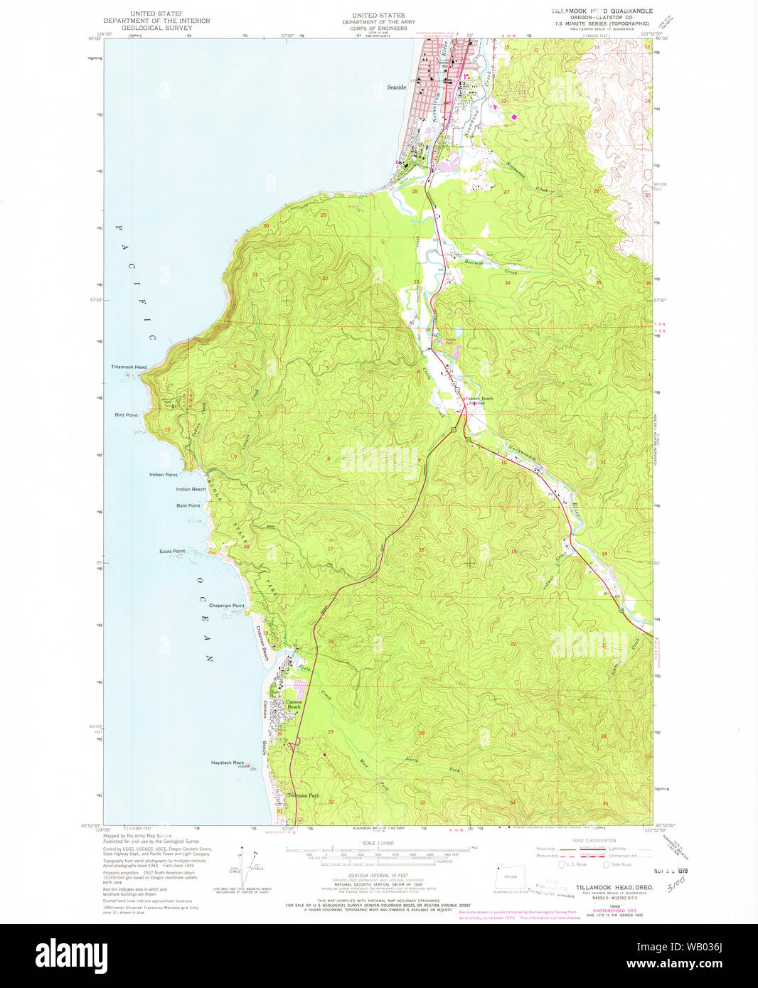 Tillamook oregon map hires stock photography and images Alamy
