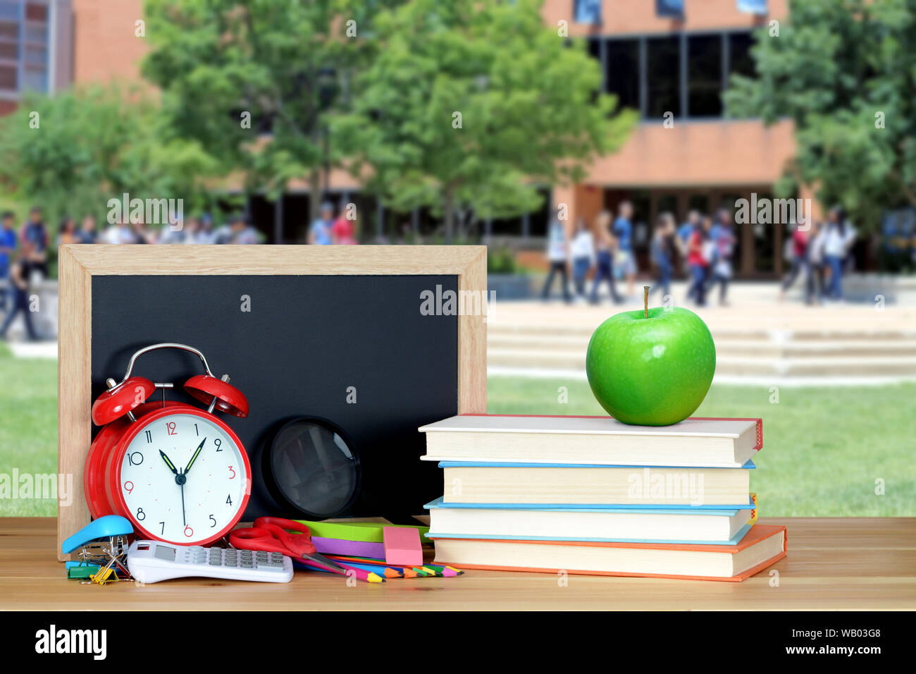 Back to school and education concept with books Stock Photo - Alamy