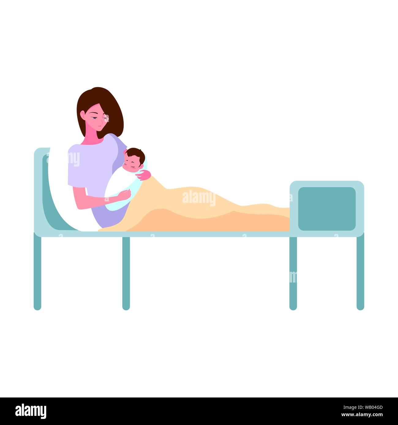 Pregnant asian newborn Stock Vector Images - Alamy