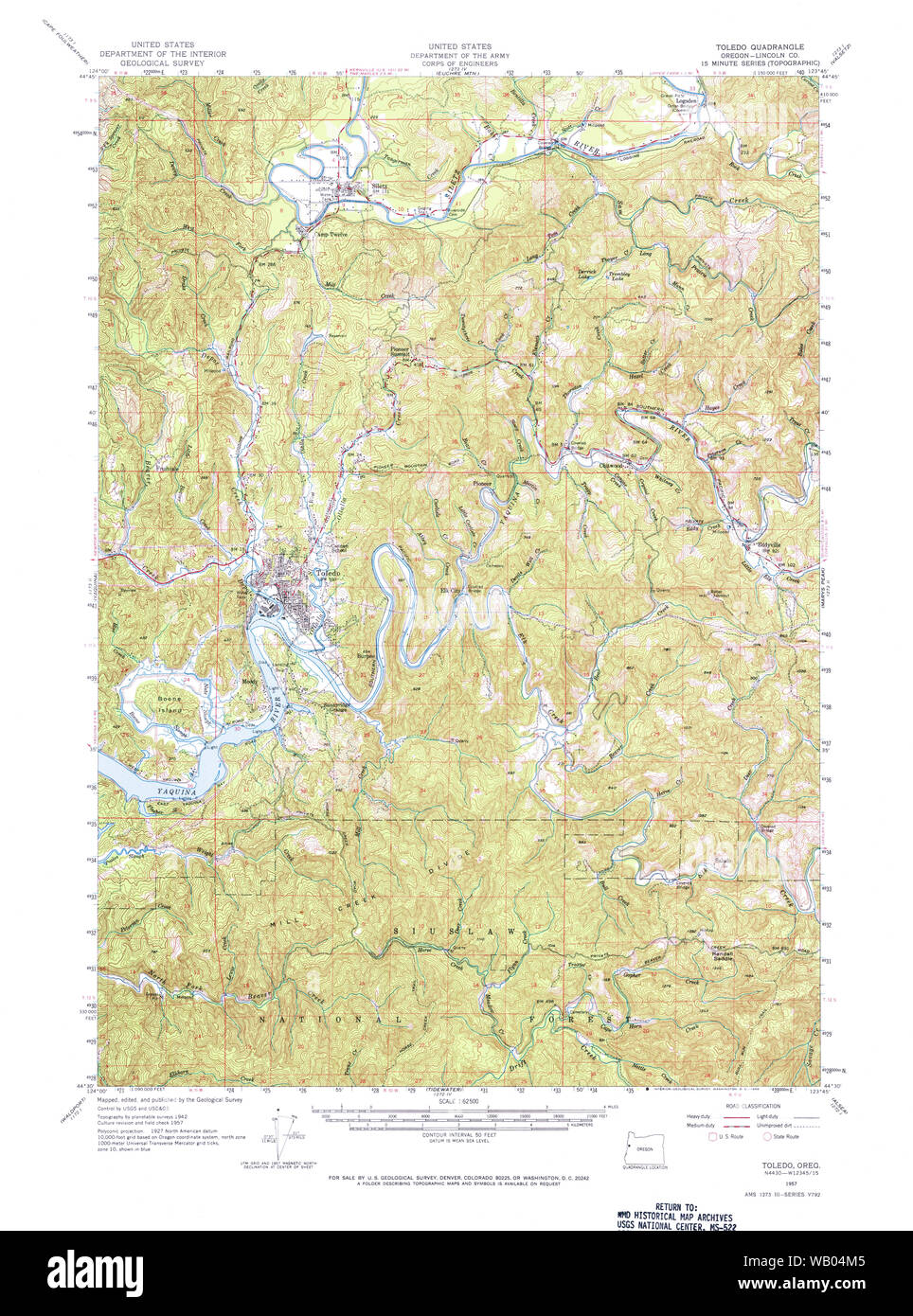 Toledo oregon map Cut Out Stock Images & Pictures Alamy