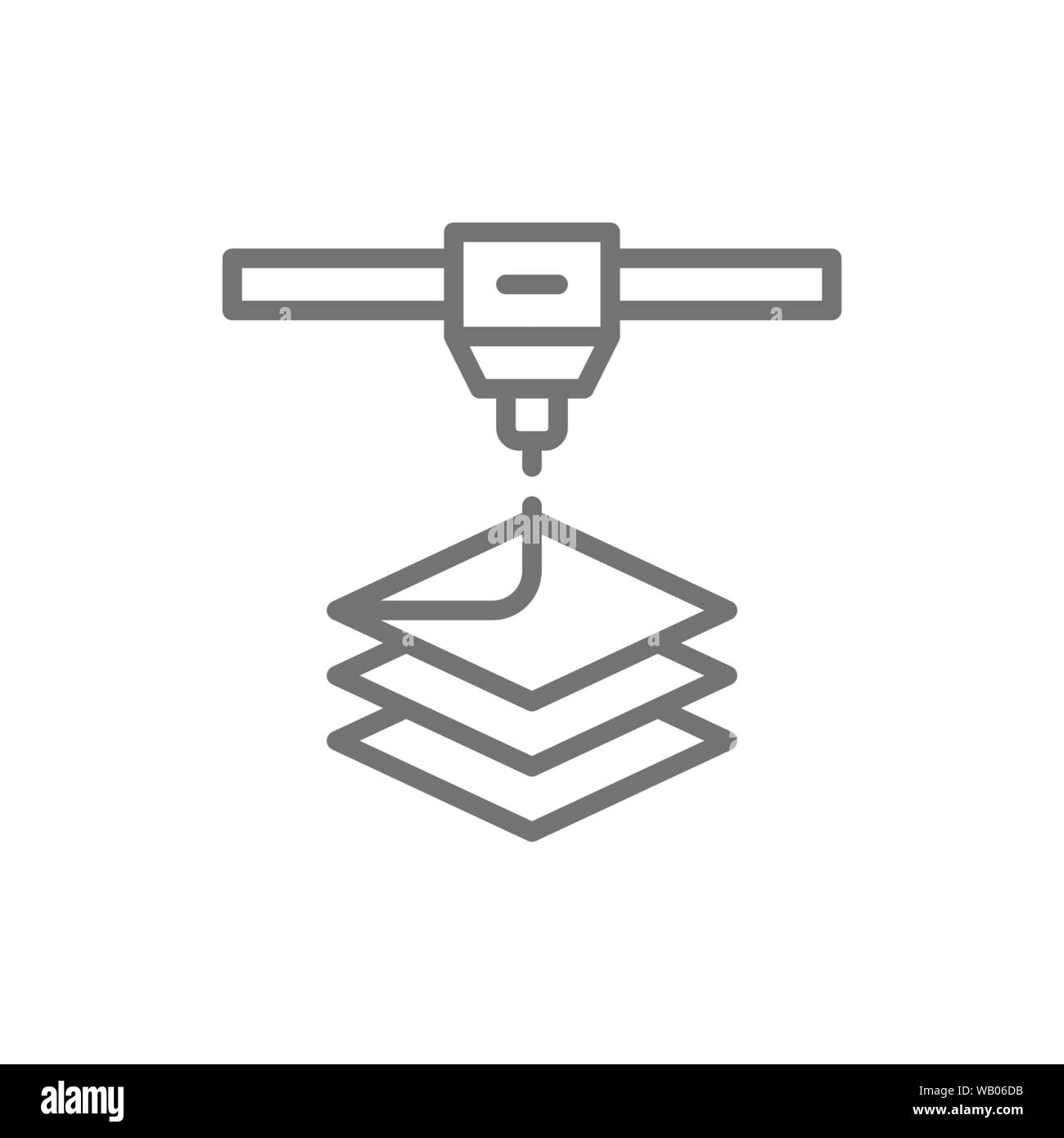 3d printing additive manufacturing Stock Vector Images - Alamy