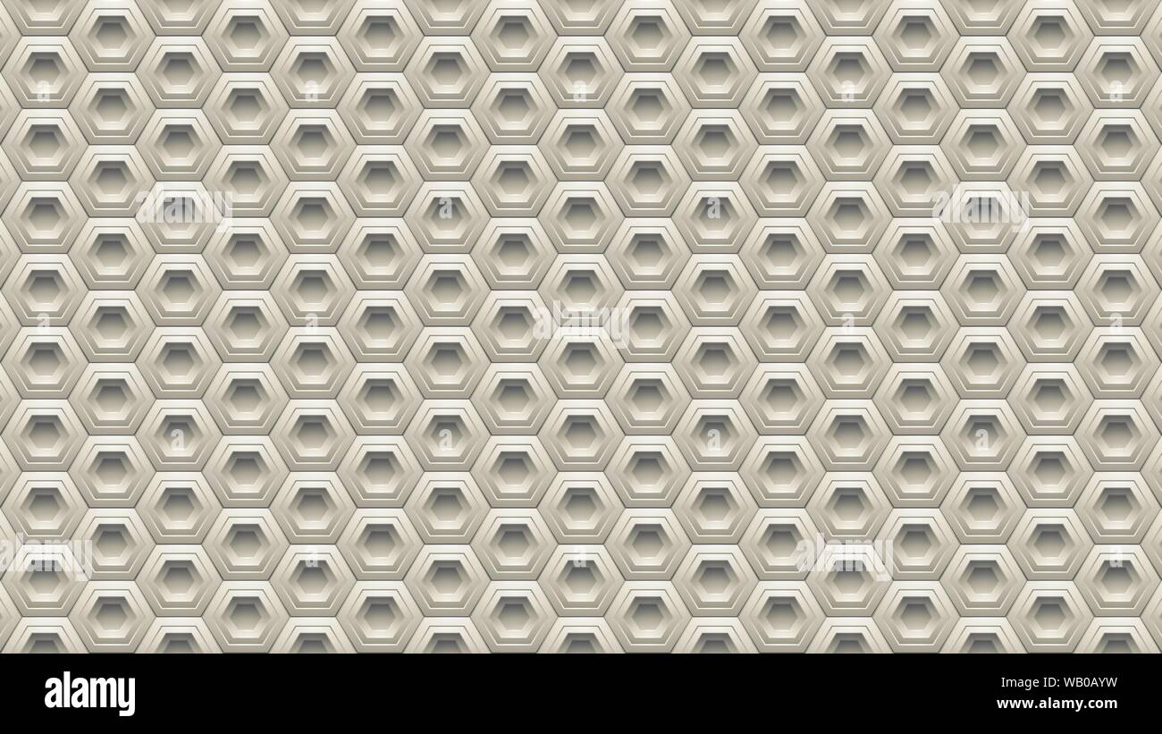 Vector Illustration of Beige Embossed Hexagon Background Stock Vector ...
