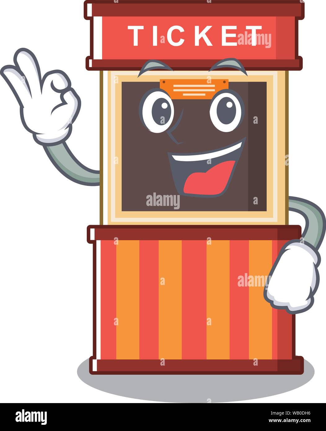 Okay ticket booth in the cartoon shape Stock Vector Image & Art - Alamy