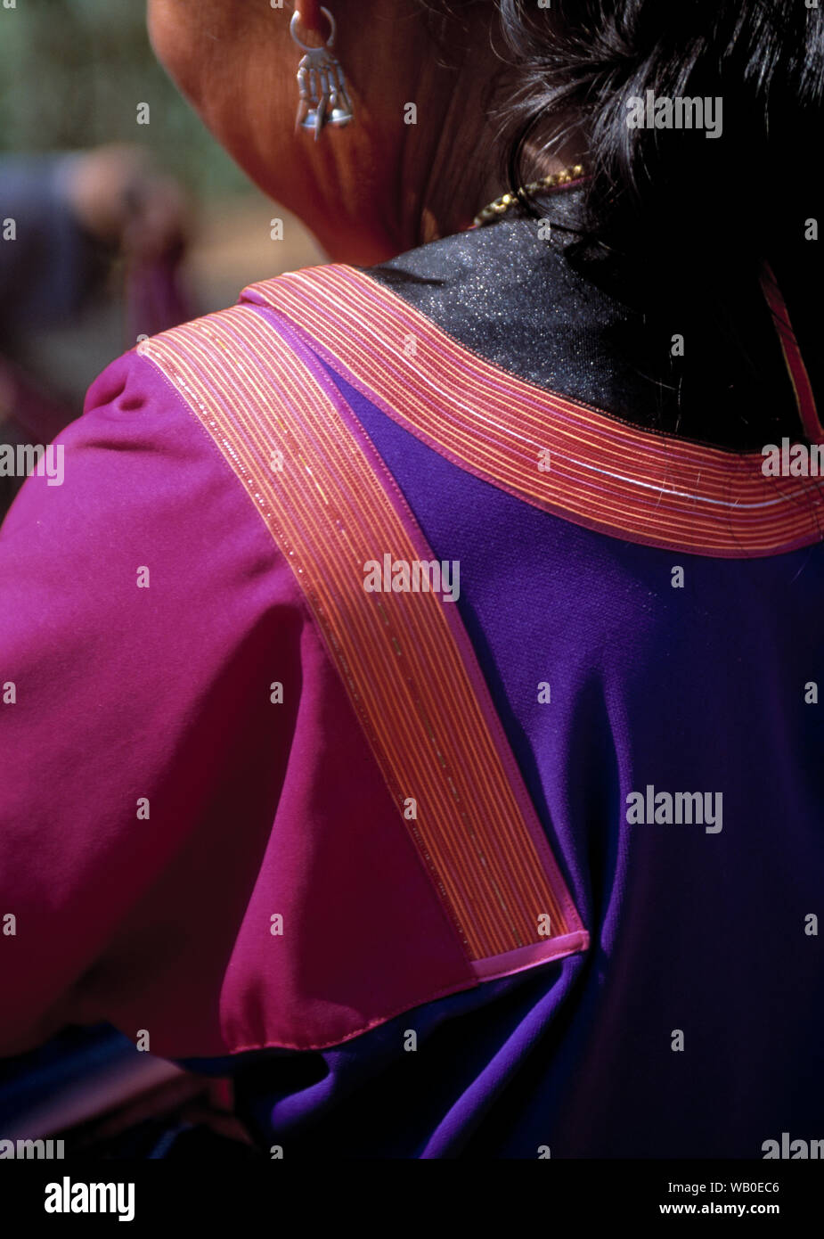 india, colourful womens dress Stock Photo