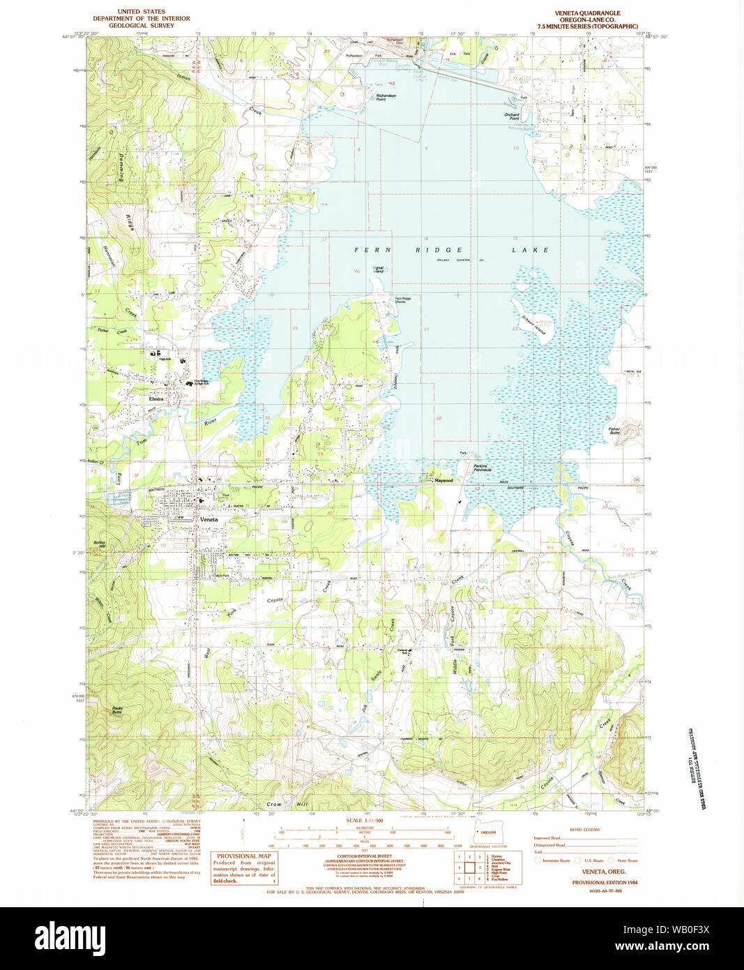 Map of veneta oregon hi-res stock photography and images - Alamy