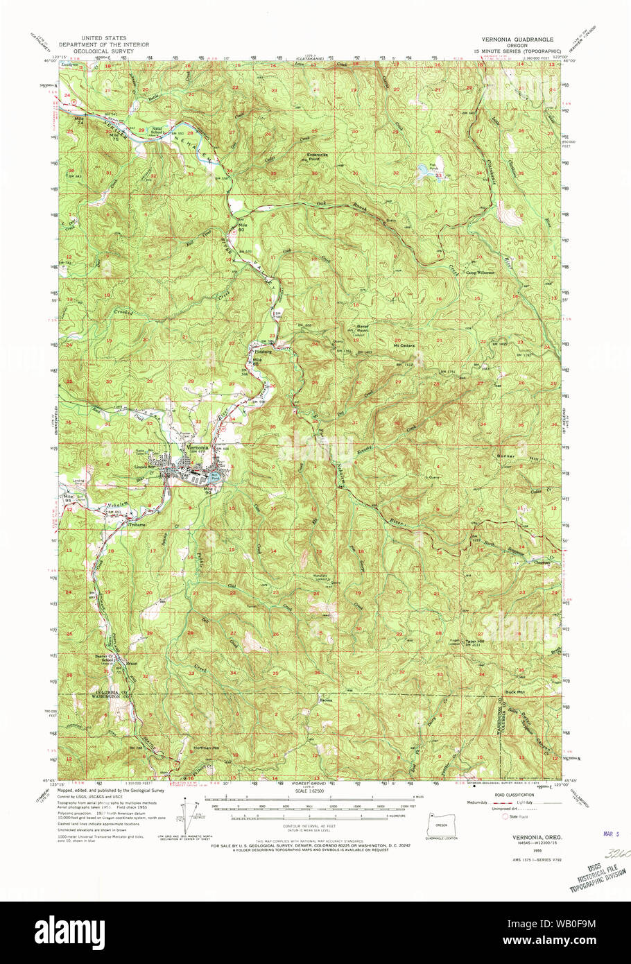 Map of vernonia Cut Out Stock Images & Pictures - Alamy