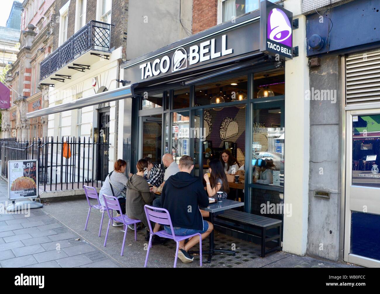 the taco bell in southampton row london england uk Stock Photo