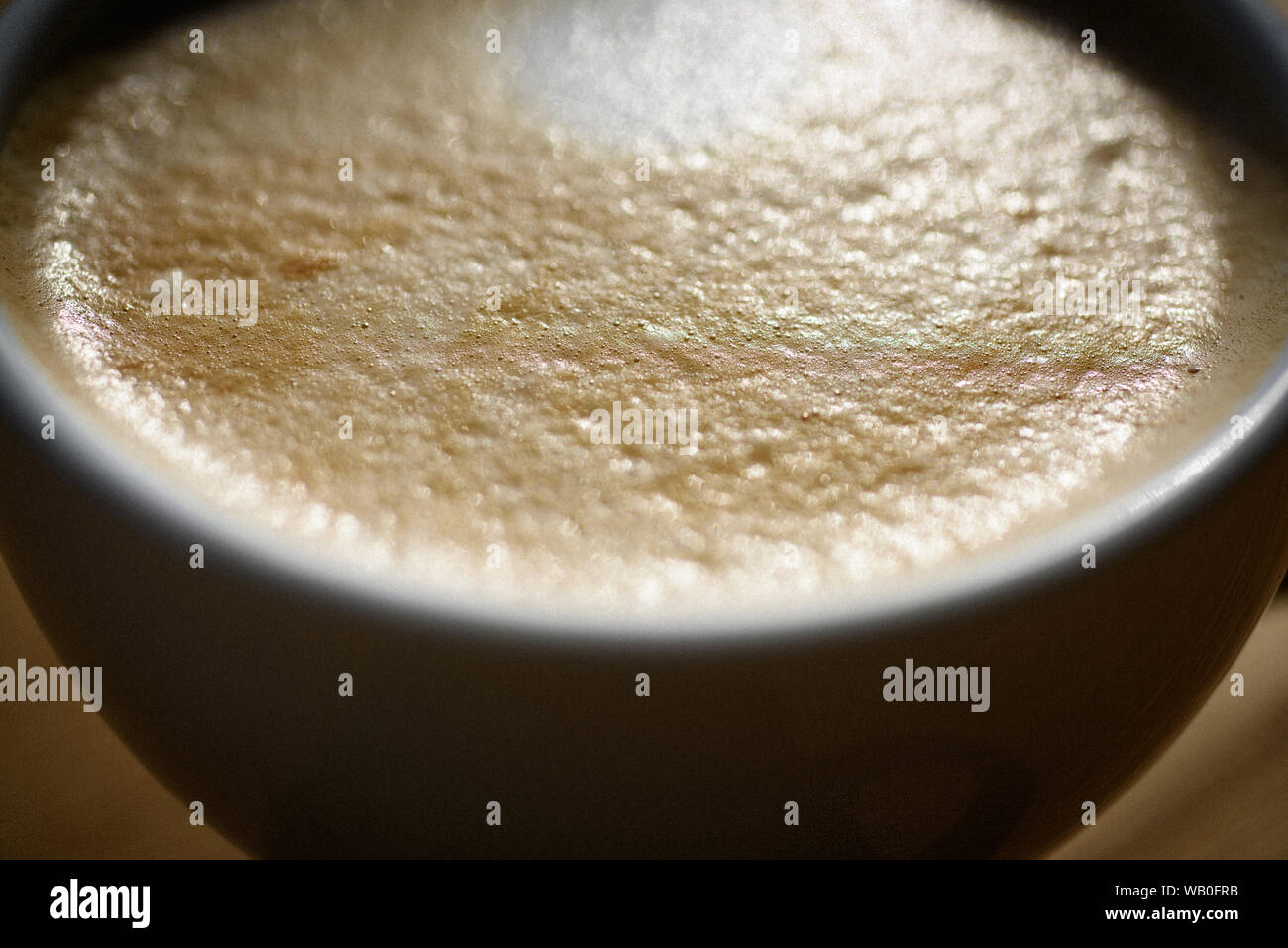 best coffee here, barista. fresh morning coffee with milk and cream