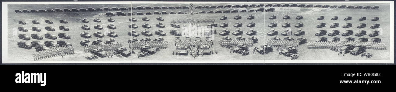 13th U.S. Cavalry Mechanized, Fort Knox, Ky., June 16th, 1938 Stock Photo
