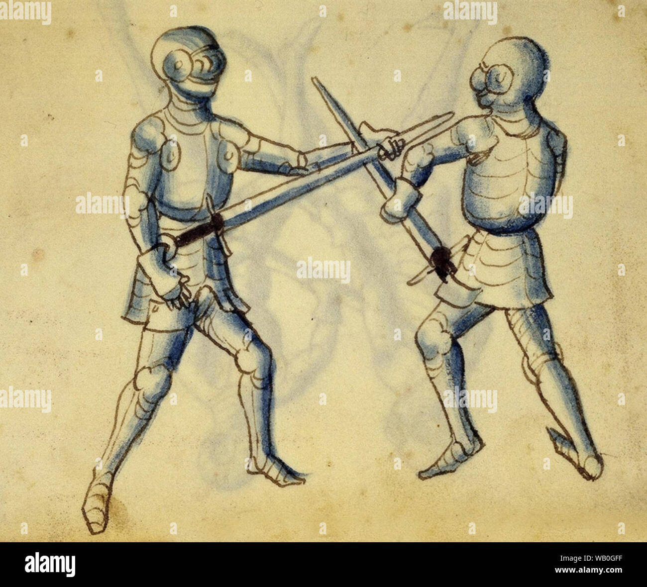 Vintage arms and armour - Knights training 'how to' guide illustration ...