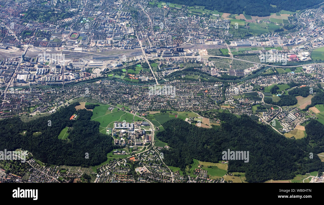 Aerial view of zurich hi-res stock photography and images - Alamy