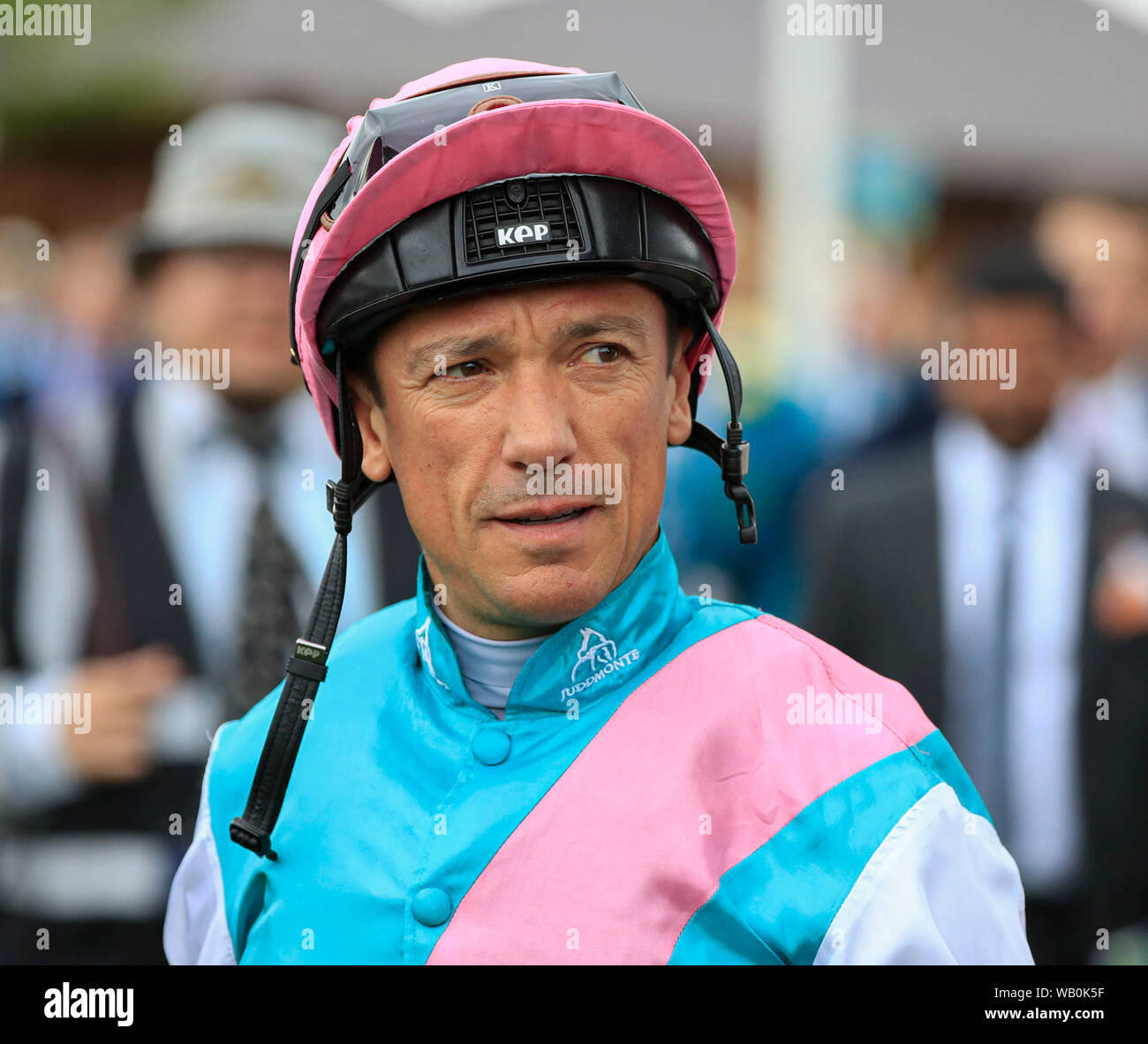 22nd August 2019 , York Racecourse, York, Great Britain; 2019 Darley Yorkshire Oaks/Ladies Day ; Frankie Dettori  Credit Conor Molloy/News Images Stock Photo