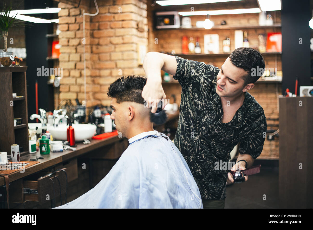 Bearded Man With Long Beard Brutal Caucasian Hipster With