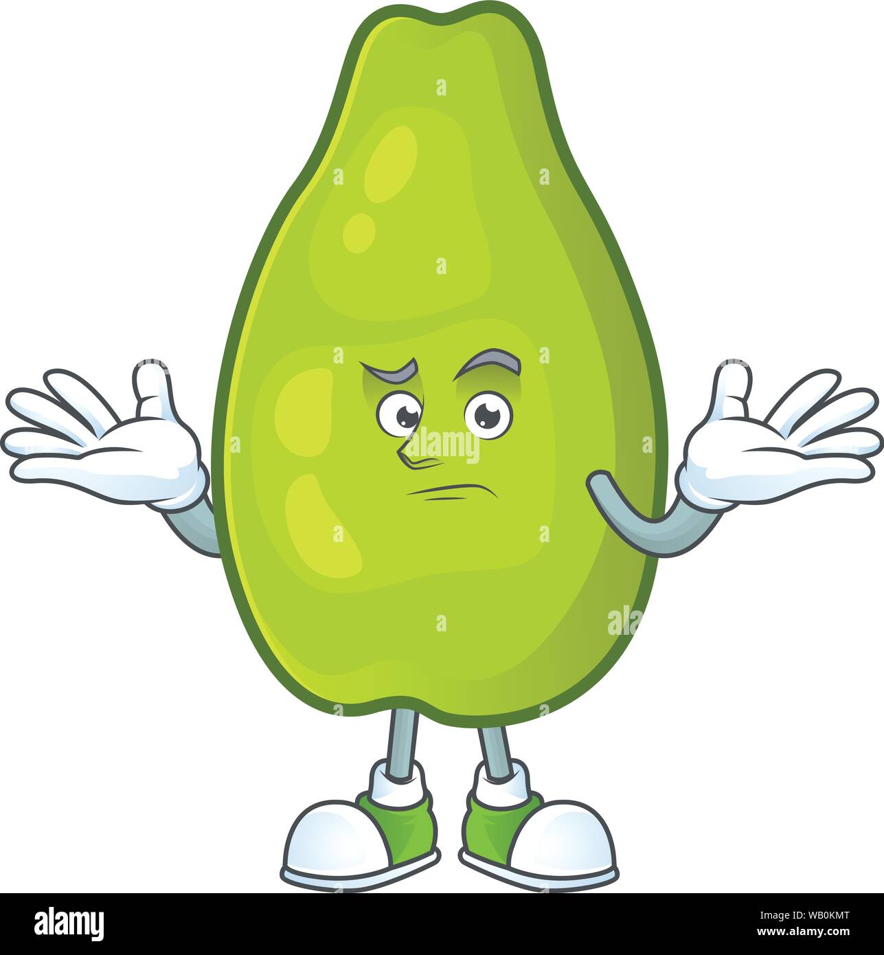 Grinning papaya fresh on the cartoon character Stock Vector Image & Art
