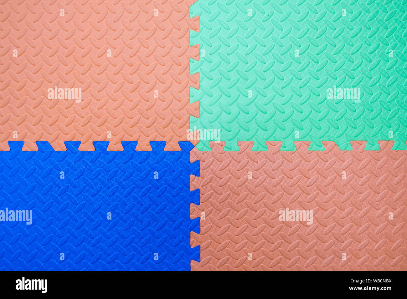 colourful foam mats