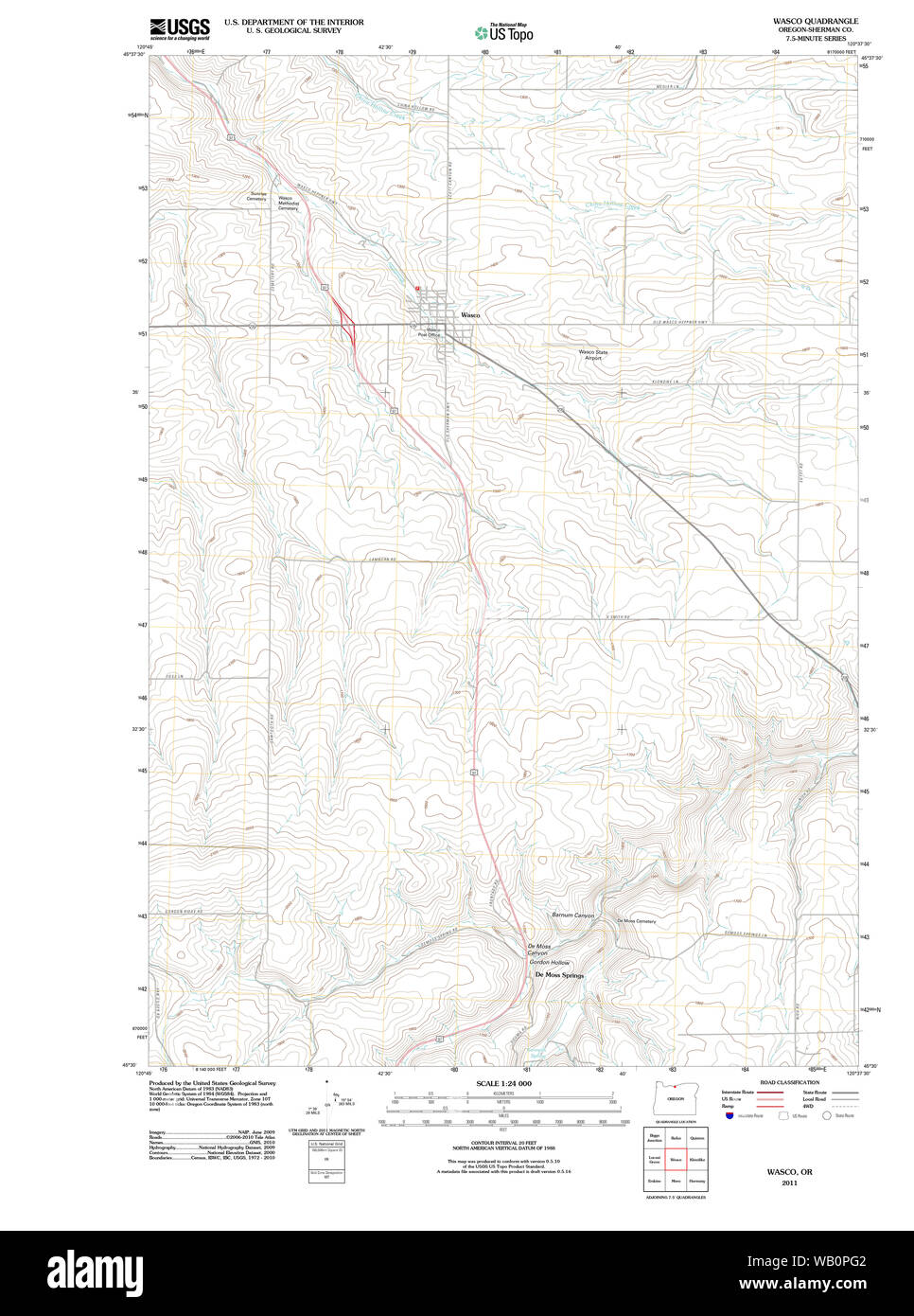 Map of wasco Cut Out Stock Images & Pictures Alamy