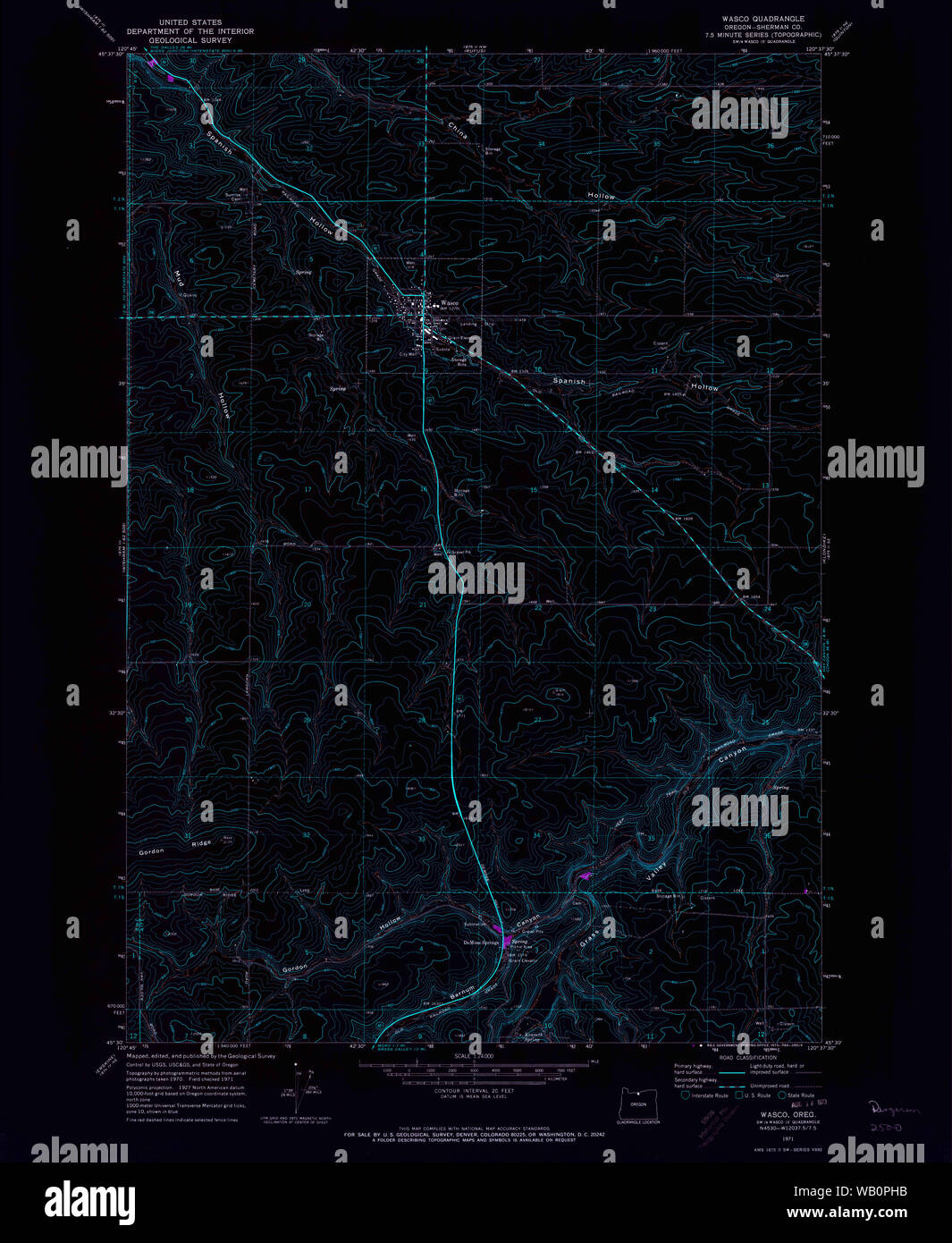 Map of wasco hires stock photography and images Alamy