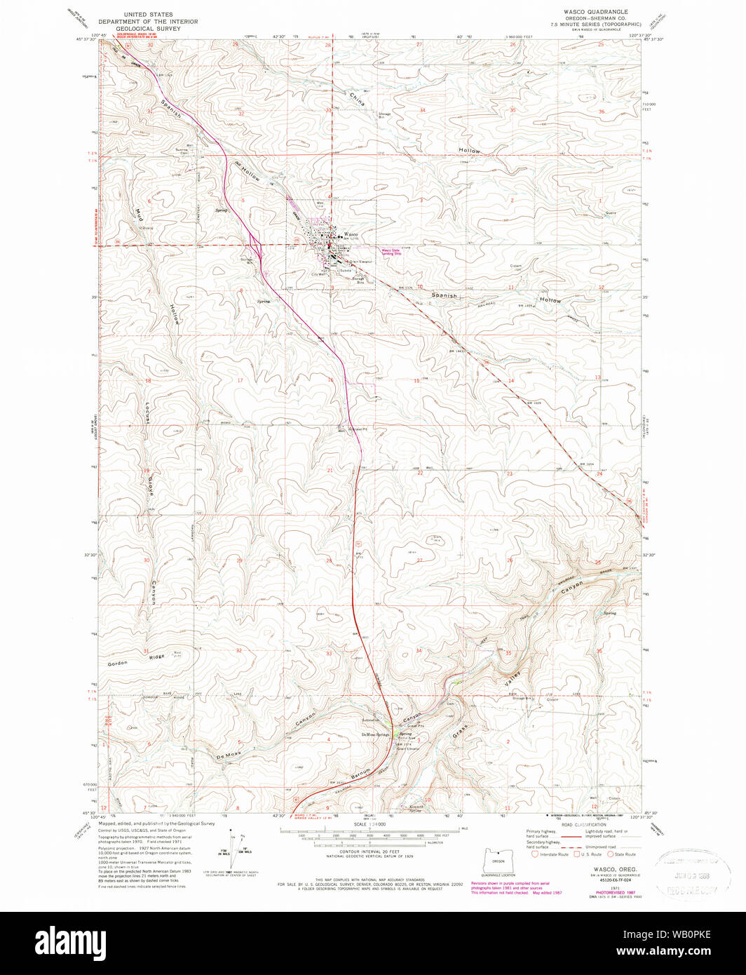 Map of wasco hires stock photography and images Alamy