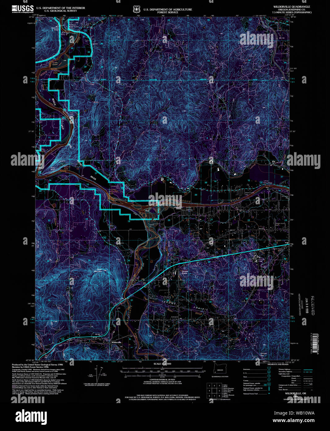 Map of wilderville oregon hires stock photography and images Alamy