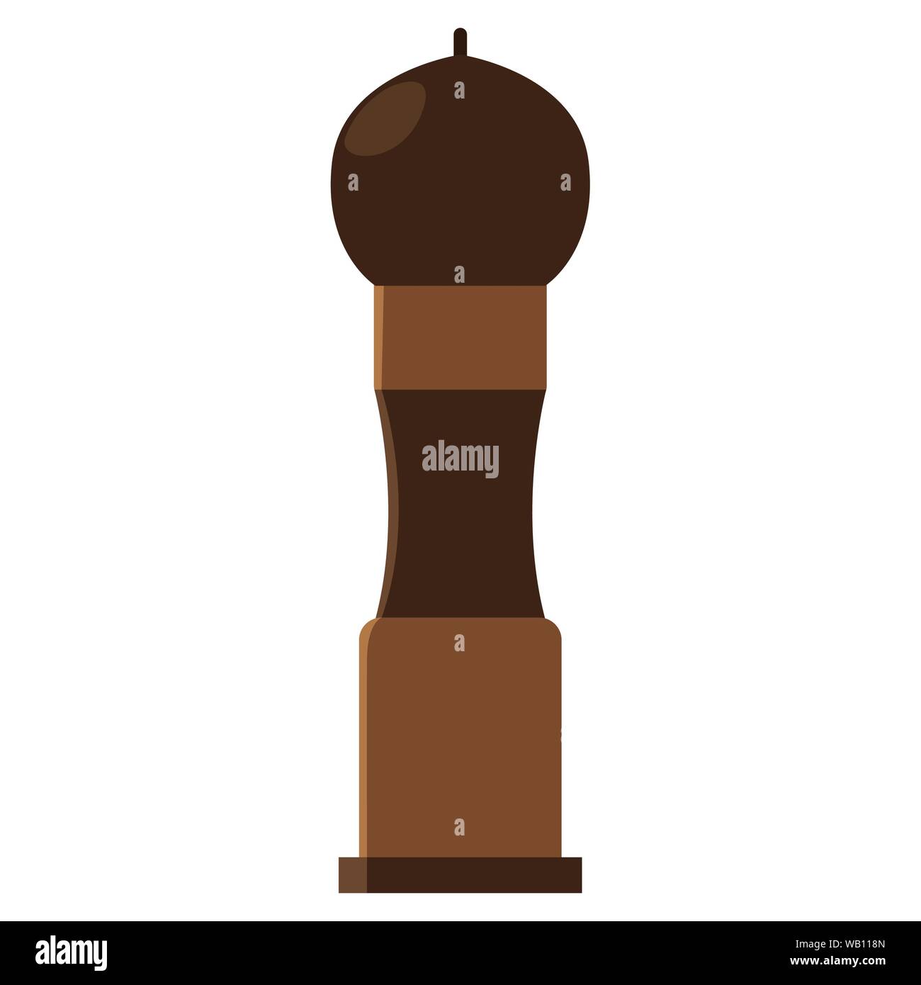 shaker pepper on white background preparation cooking vector ...