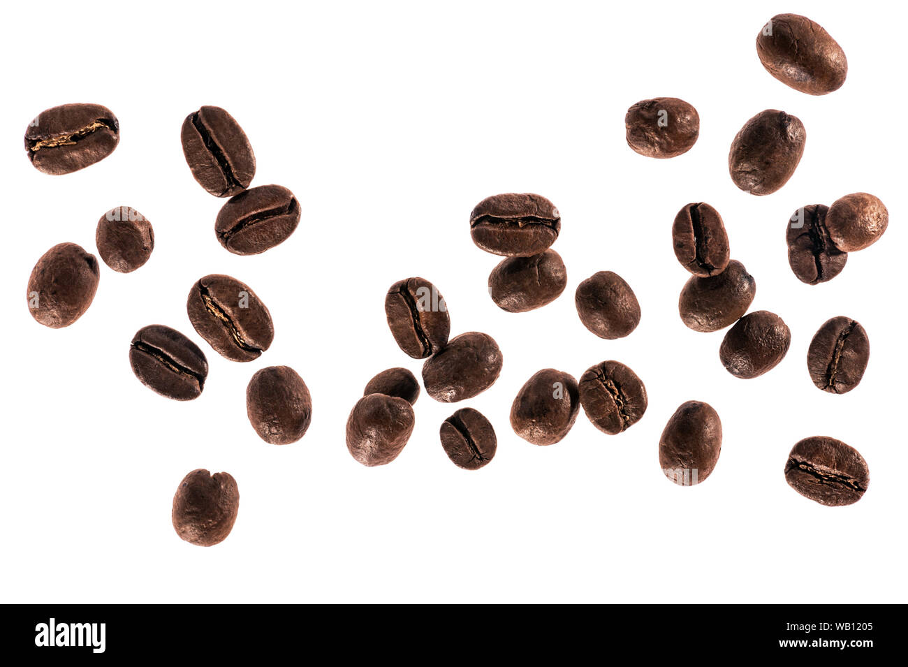 Coffee beans. Isolated on a white background Stock Photo - Alamy