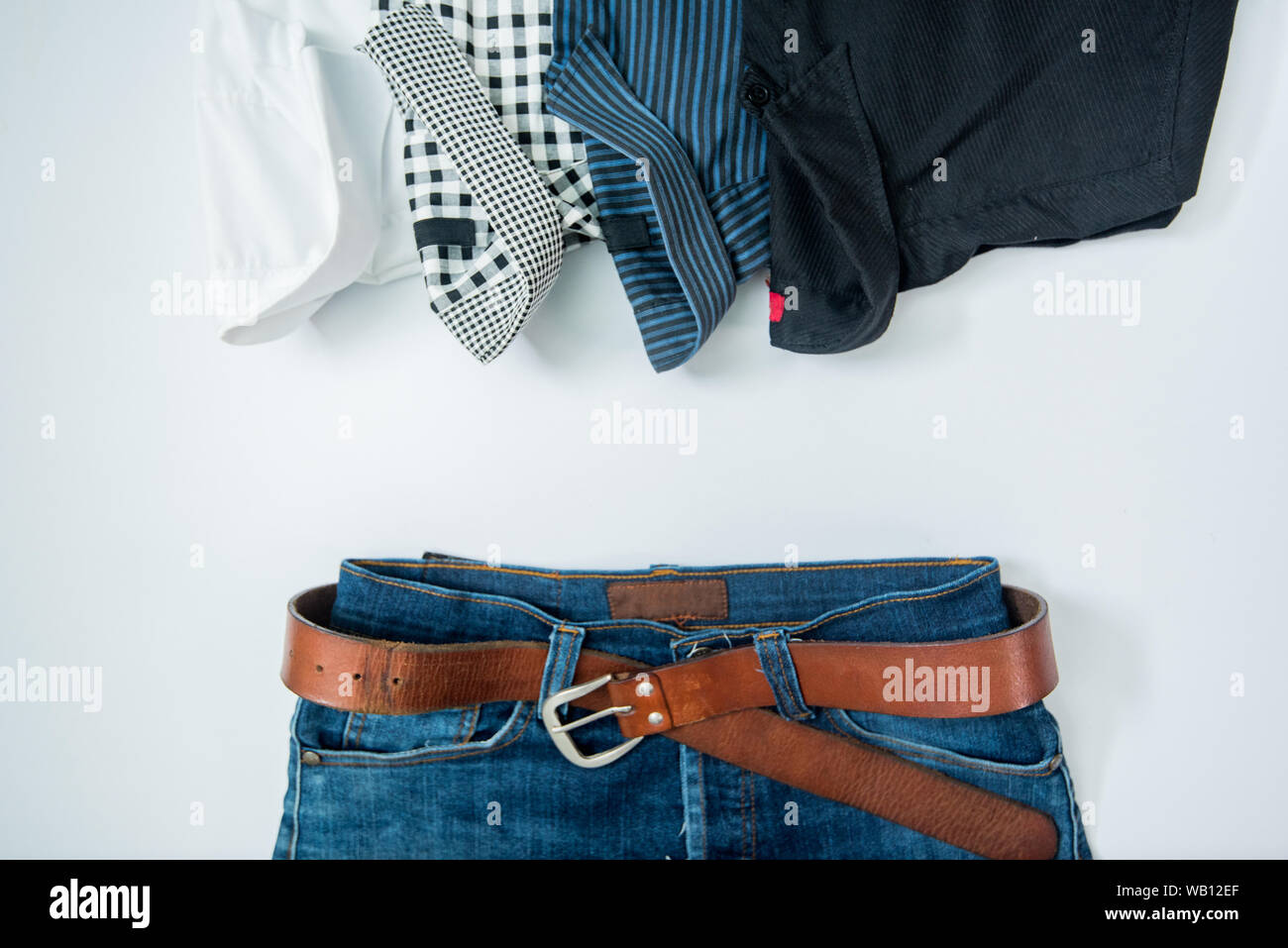 white shirt jean