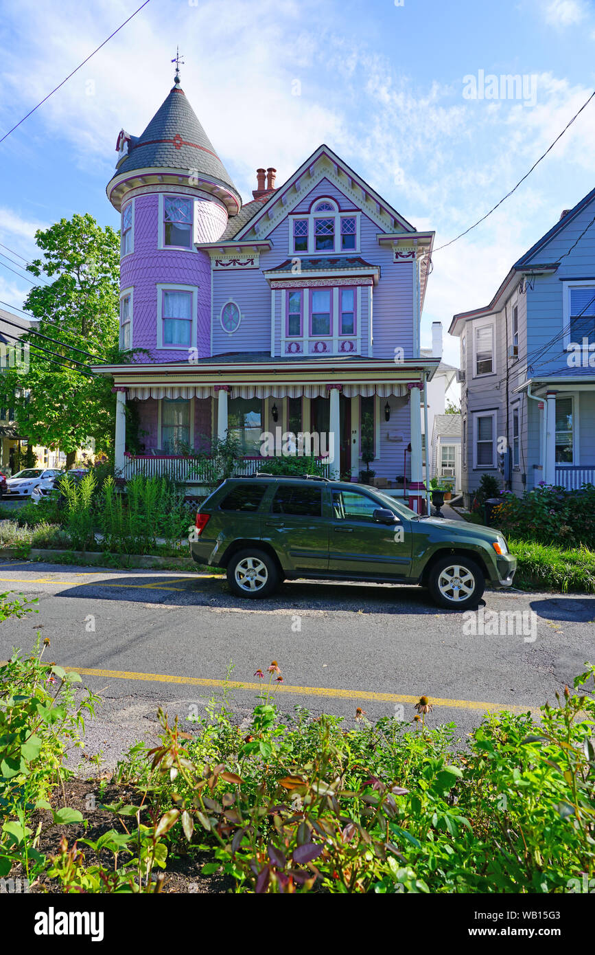 OCEAN GROVE, NJ 10 AUG 2019 View of Ocean Grove, a town on the New