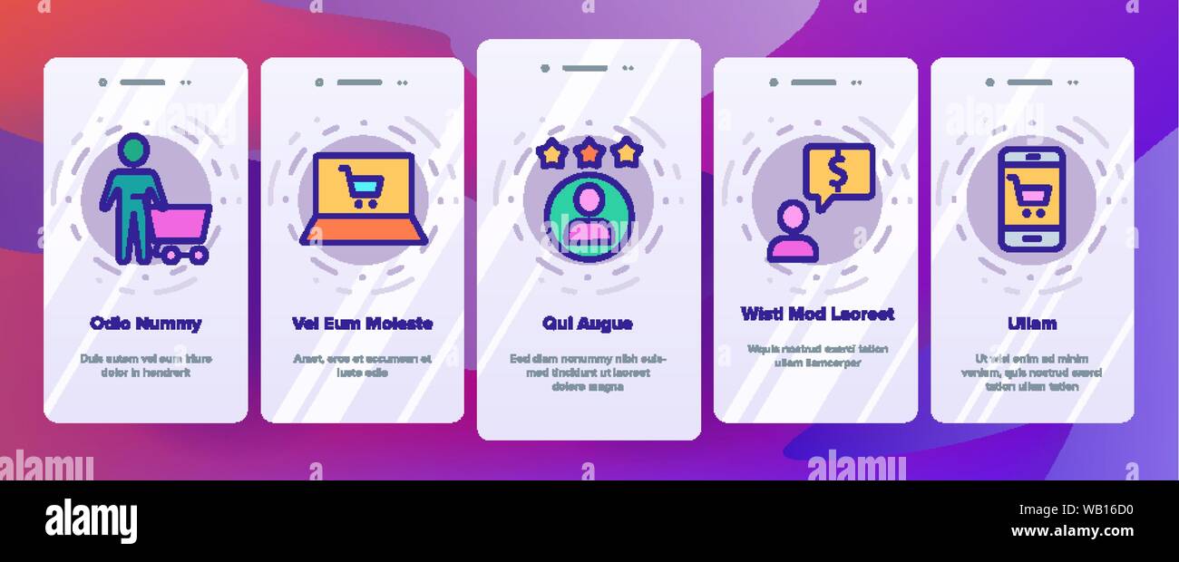 Buyer Elements Onboarding Vector Stock Vector Image & Art - Alamy