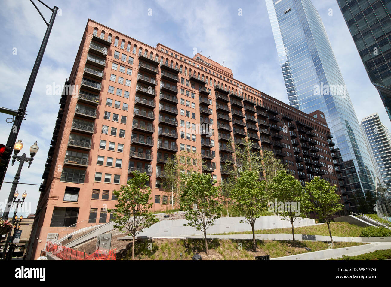 randolph place residences 165 north canal street the former chicago social security office building chicago illinois united states of america Stock Photo