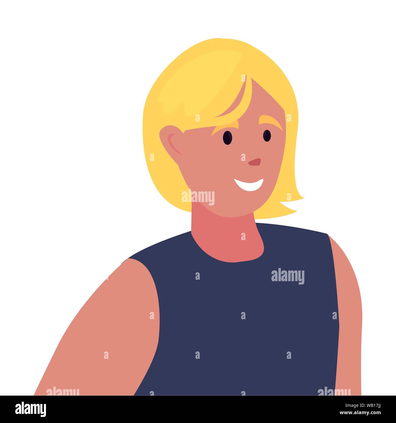 Businessman Portrait Character White Background Vector Illustration