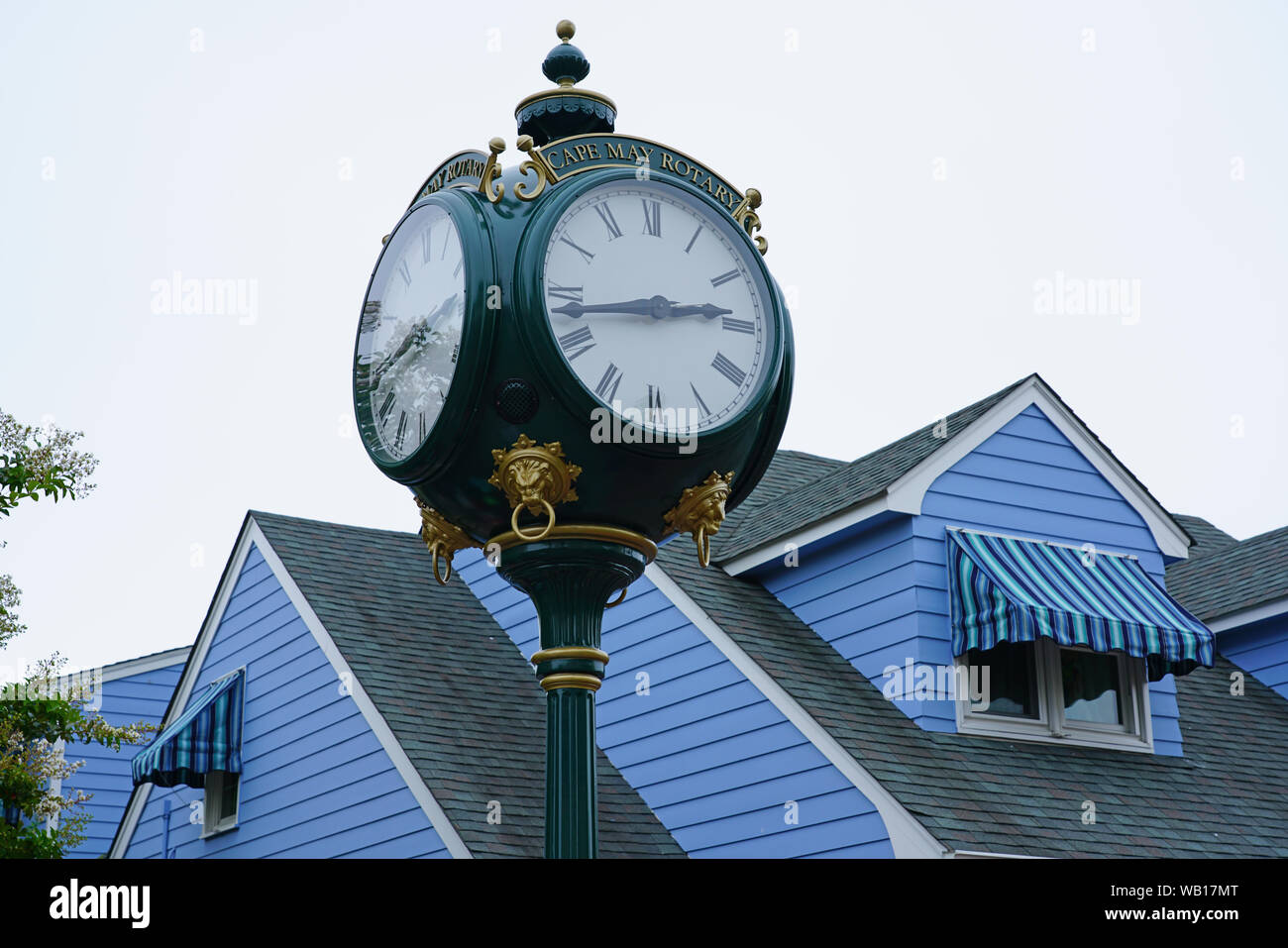 CAPE MAY, NJ 14 AUG 2019 View of the Washington Street Mall, a