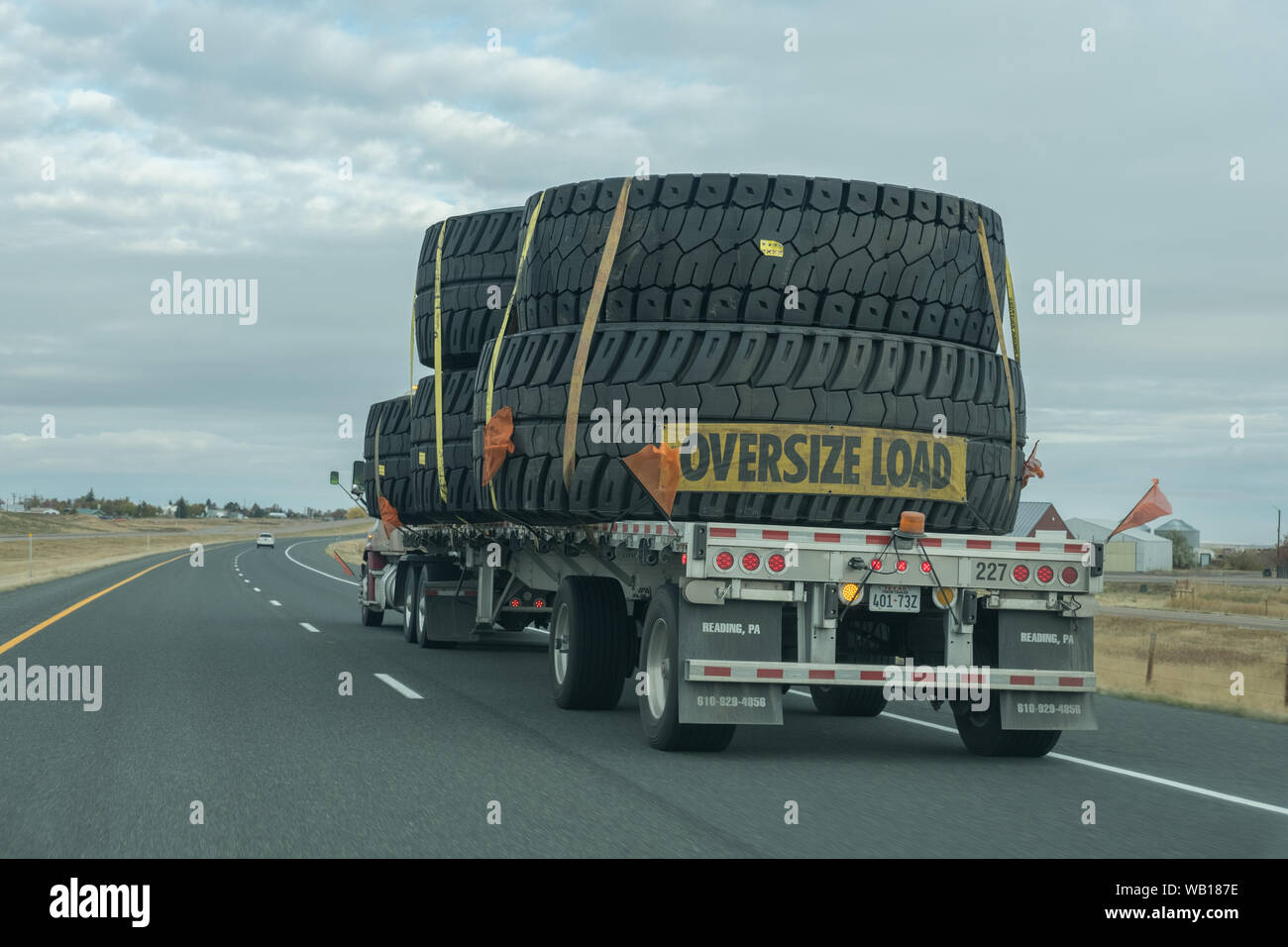 Oversize Load Stock Photo
