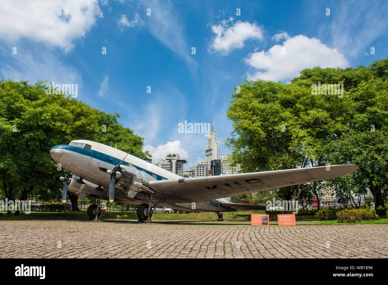 DC3 aircraft, Weathervane Museum, Palace of Industries, São Paulo