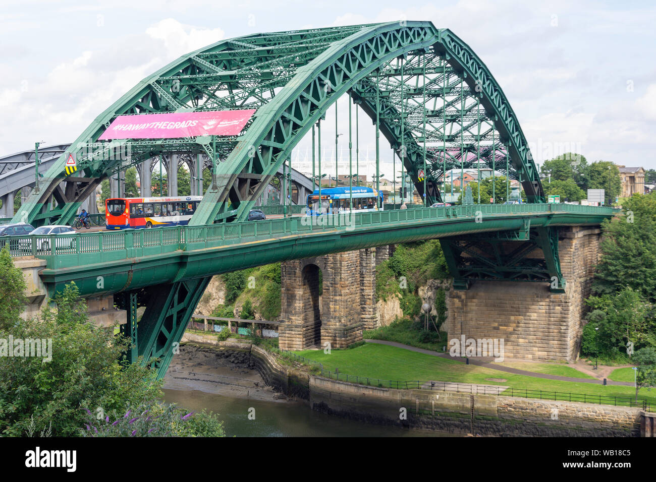 The Wearmouth Bridge, Fawcett Street, Sunderland, Tyne and Wear