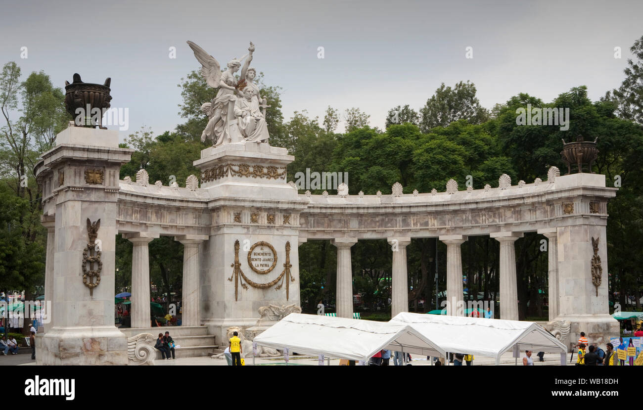 Monument for Benito Juarez, Mexico City Stock Photo