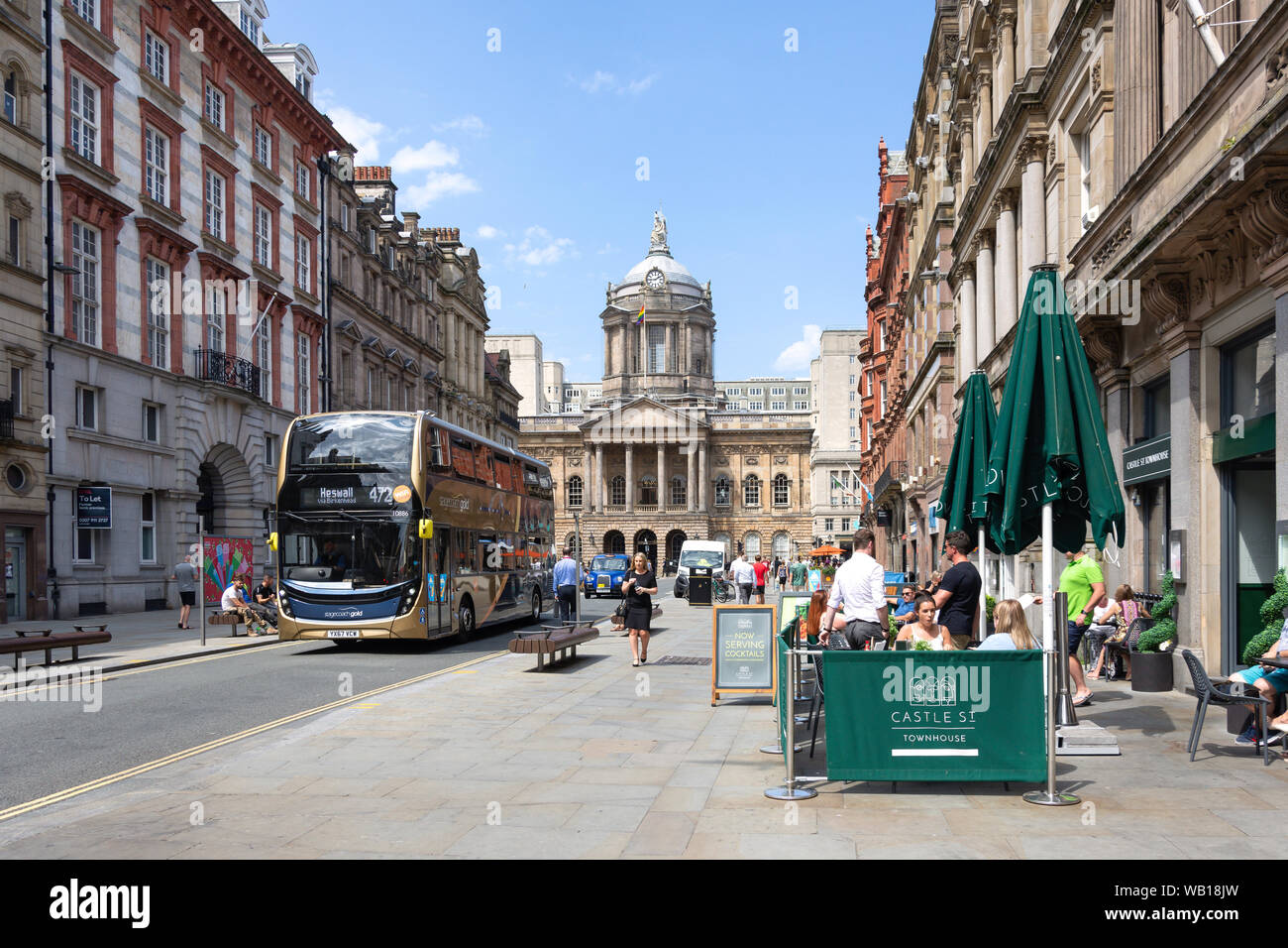 Georgian Town Hall, Castle Street, Liverpool, Liverpool, Merseyside, England, United Kingdom Stock Photo