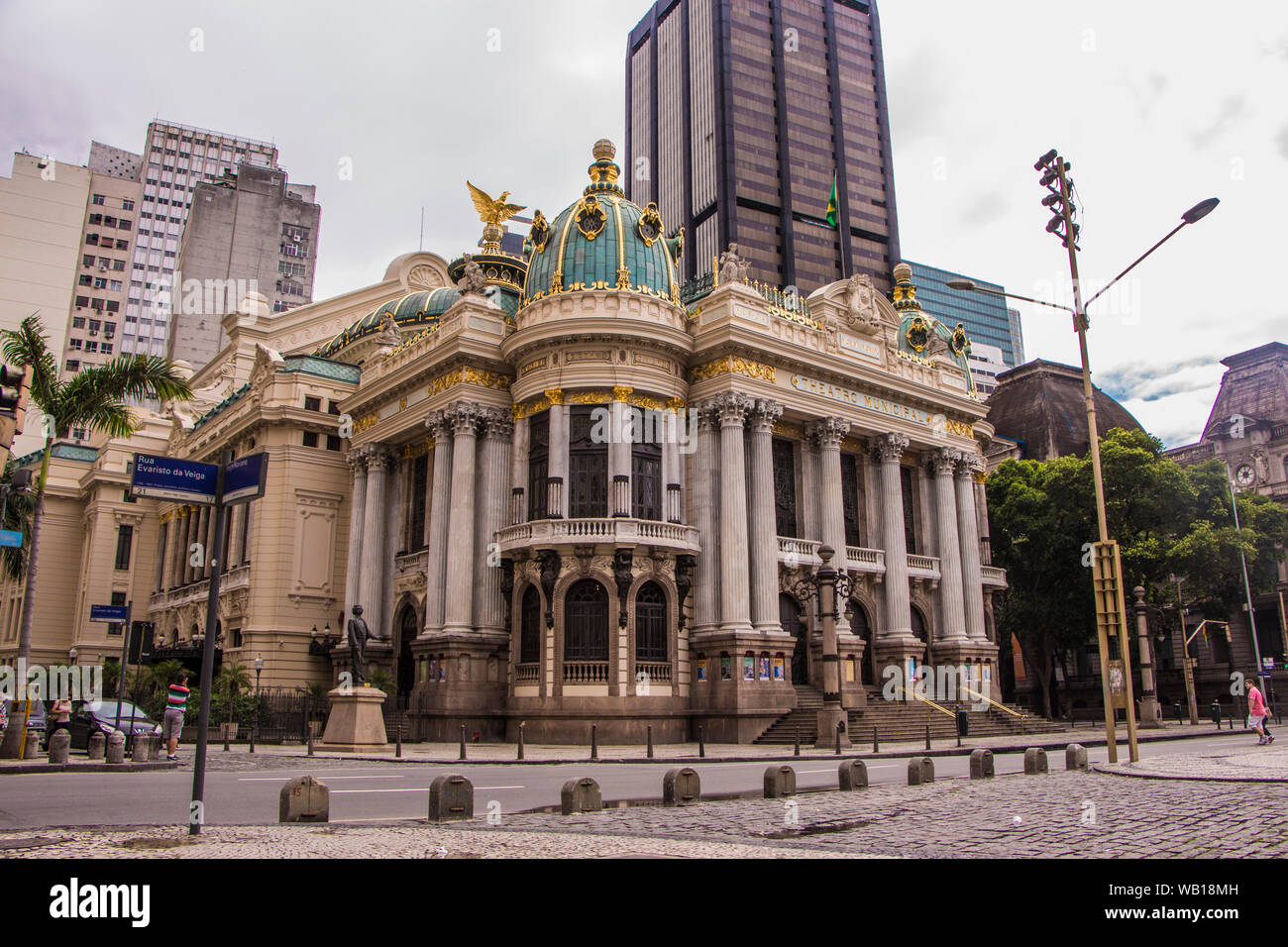 Municipal Theater of Rio de Janeiro, Rio de Janeiro, Brazil Stock Photo
