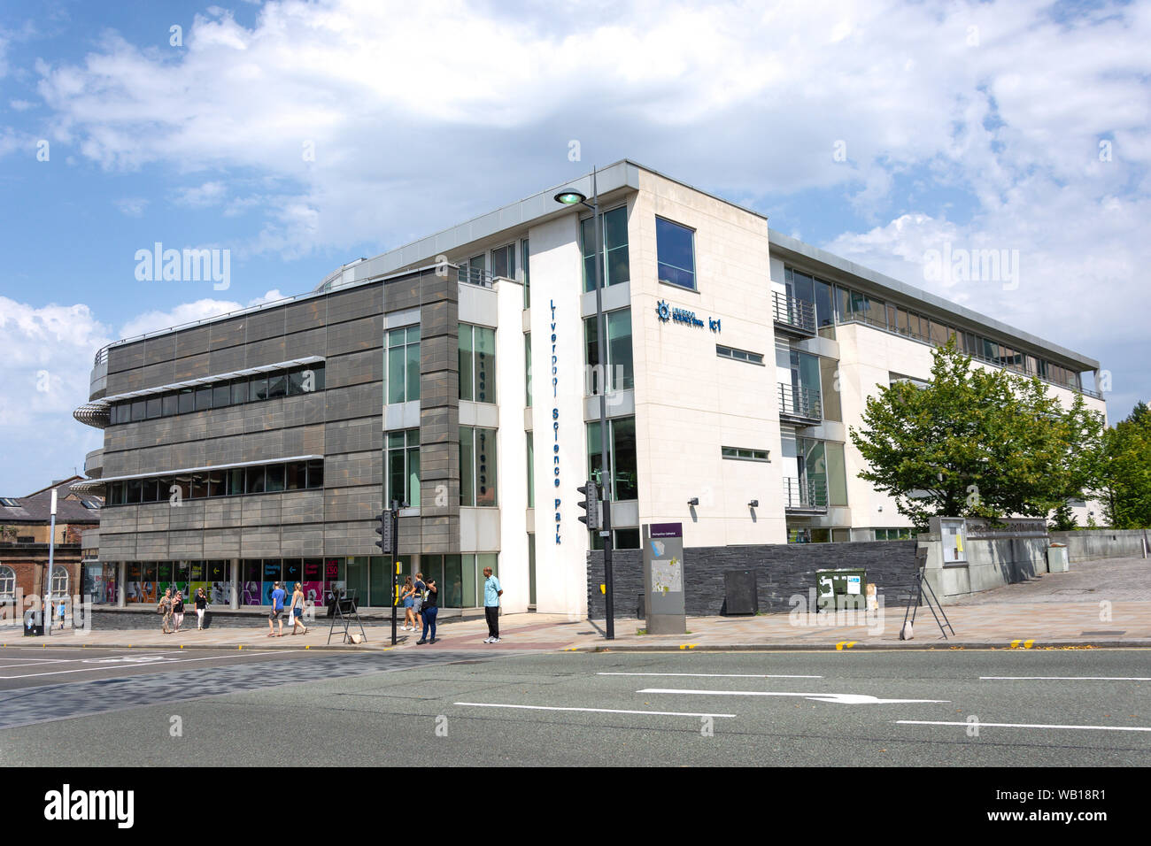 Liverpool Science Park IC1 building, Mount Pleasant, Liverpool, Merseyside, England, United Kingdom Stock Photo