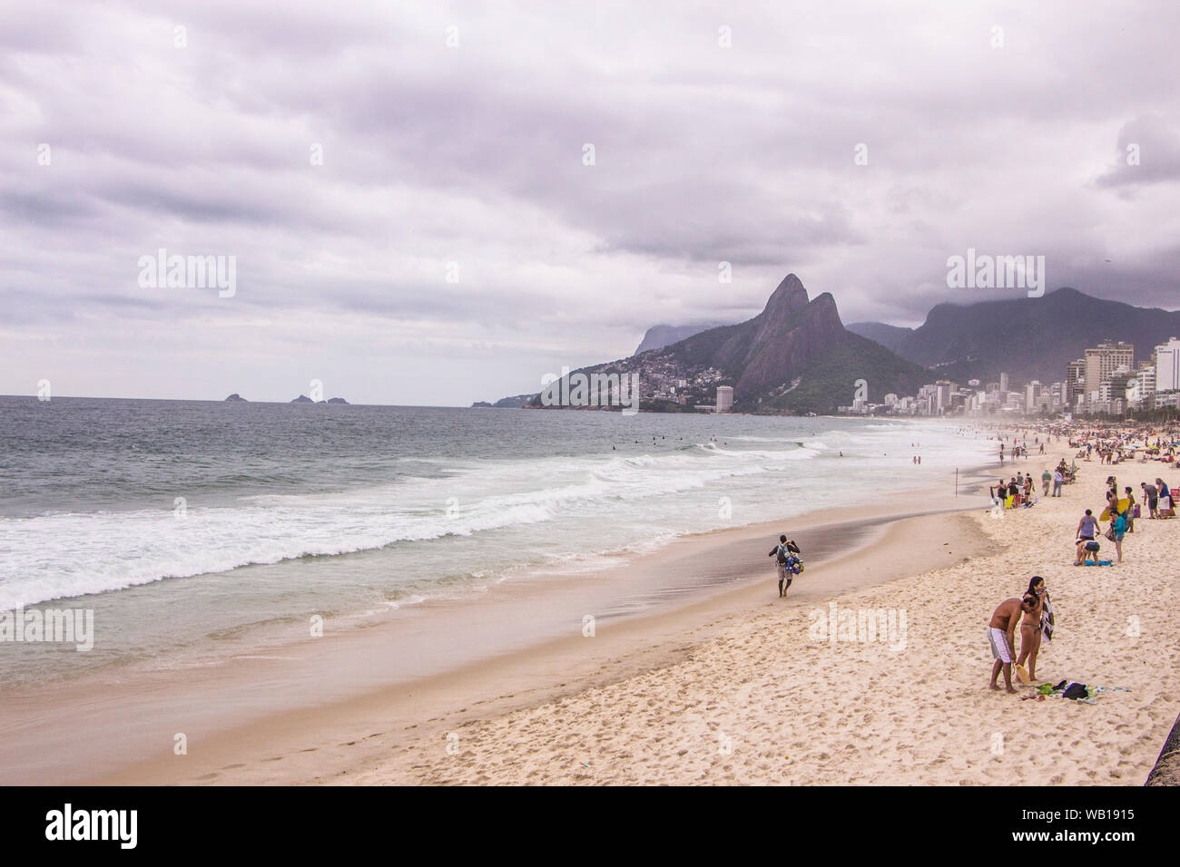 Leblon Beach, Rio de Janeiro, Brazil Stock Photo