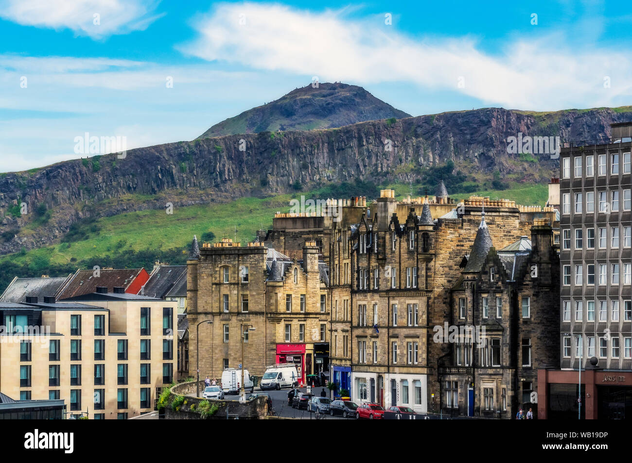UK, Scotland, Edinburgh, view to Arthur's Seat Stock Photo