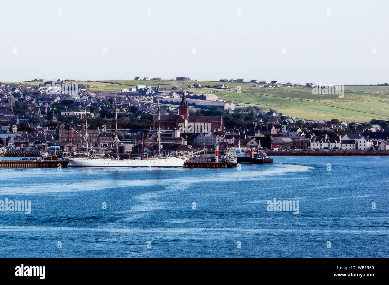 Great Britain, Scotland, Orkney, Kirkwall, Harbour Stock Photo