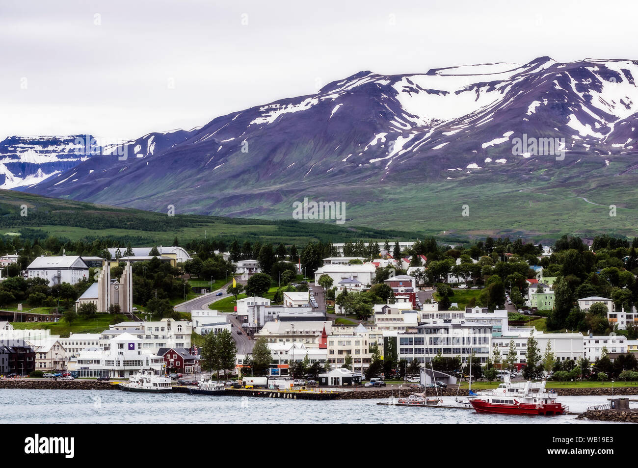 Iceland, Akureyri Stock Photo