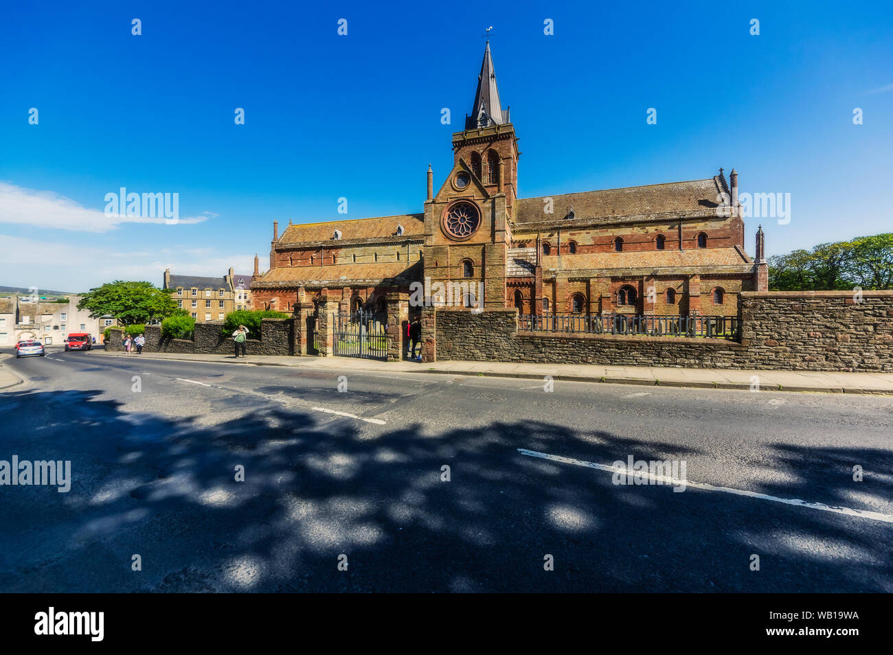 Great Britain, Scotland, Orkney, Kirkwall, St Magnus Cathedral Stock Photo