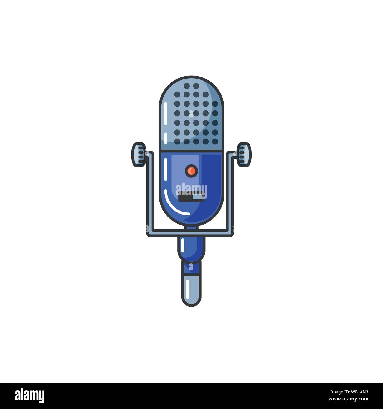 microphone audio device technology icon vector illustration design ...