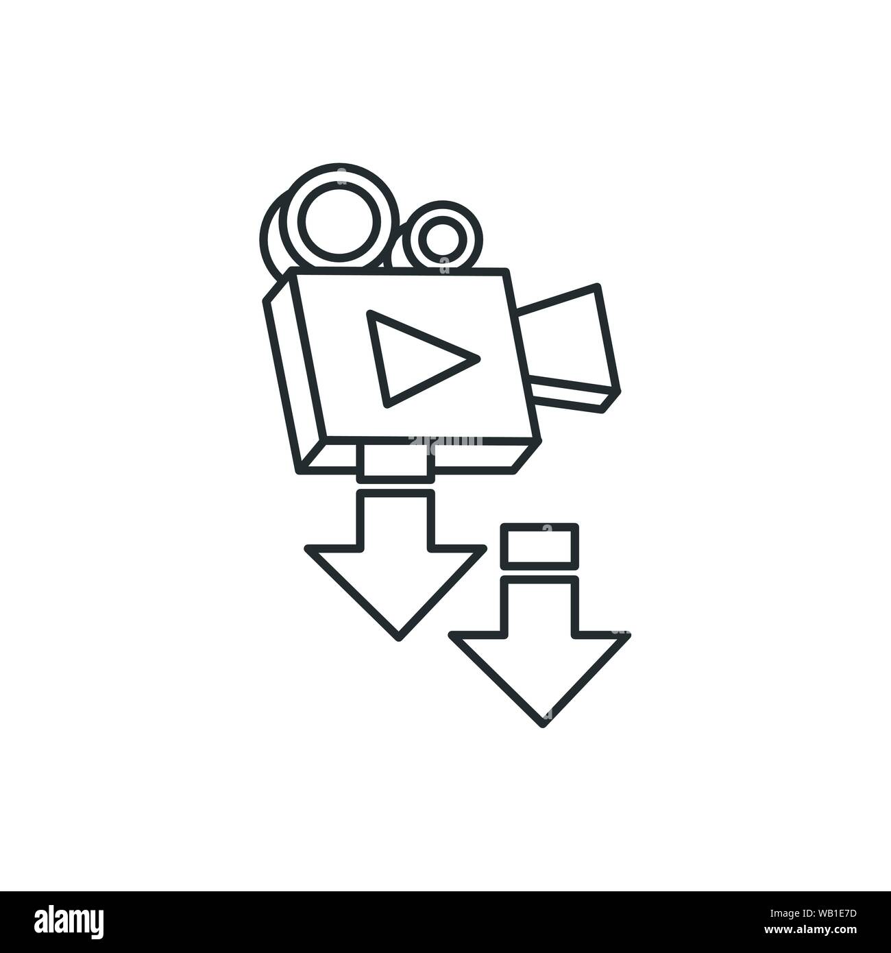 video camera film device icon vector illustration design Stock Vector ...