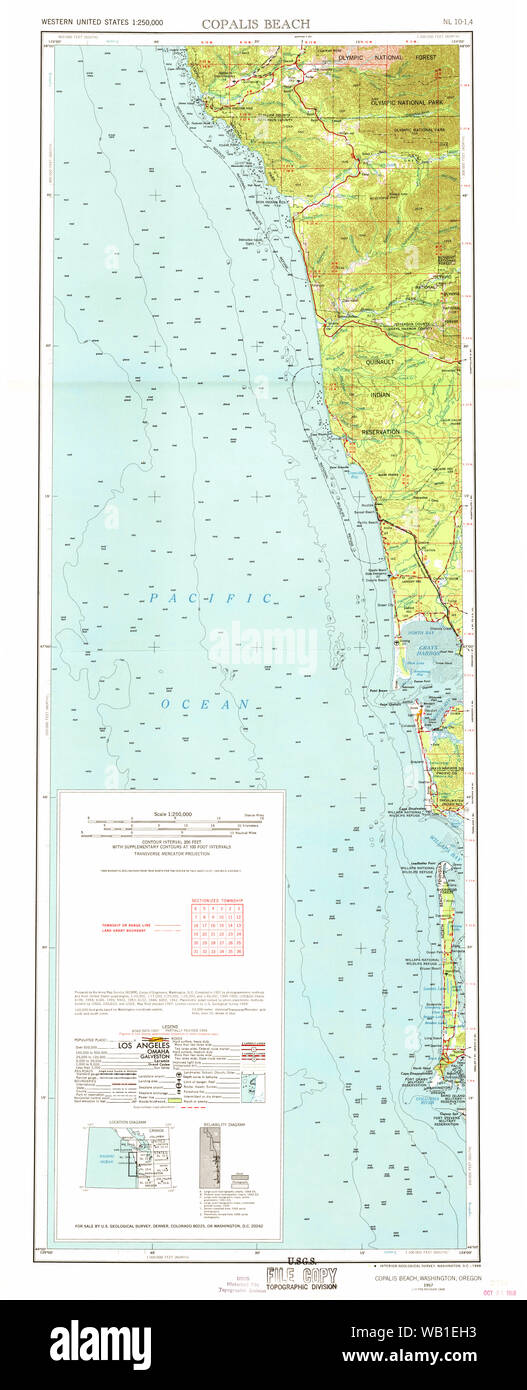 Copalis beach map hires stock photography and images Alamy