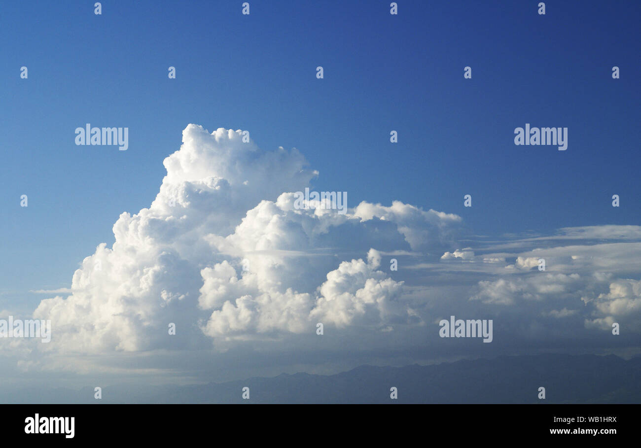 blue sky with clouds Stock Photo