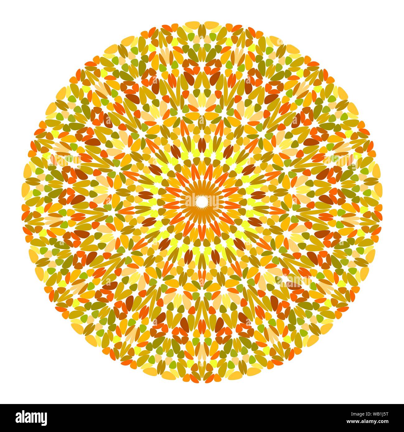 Floral mandala design - abstract circular vector graphic design Stock ...